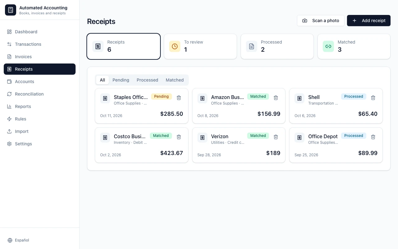 Automated Accounting System Template | Ready to Use, No Code | Agent UI