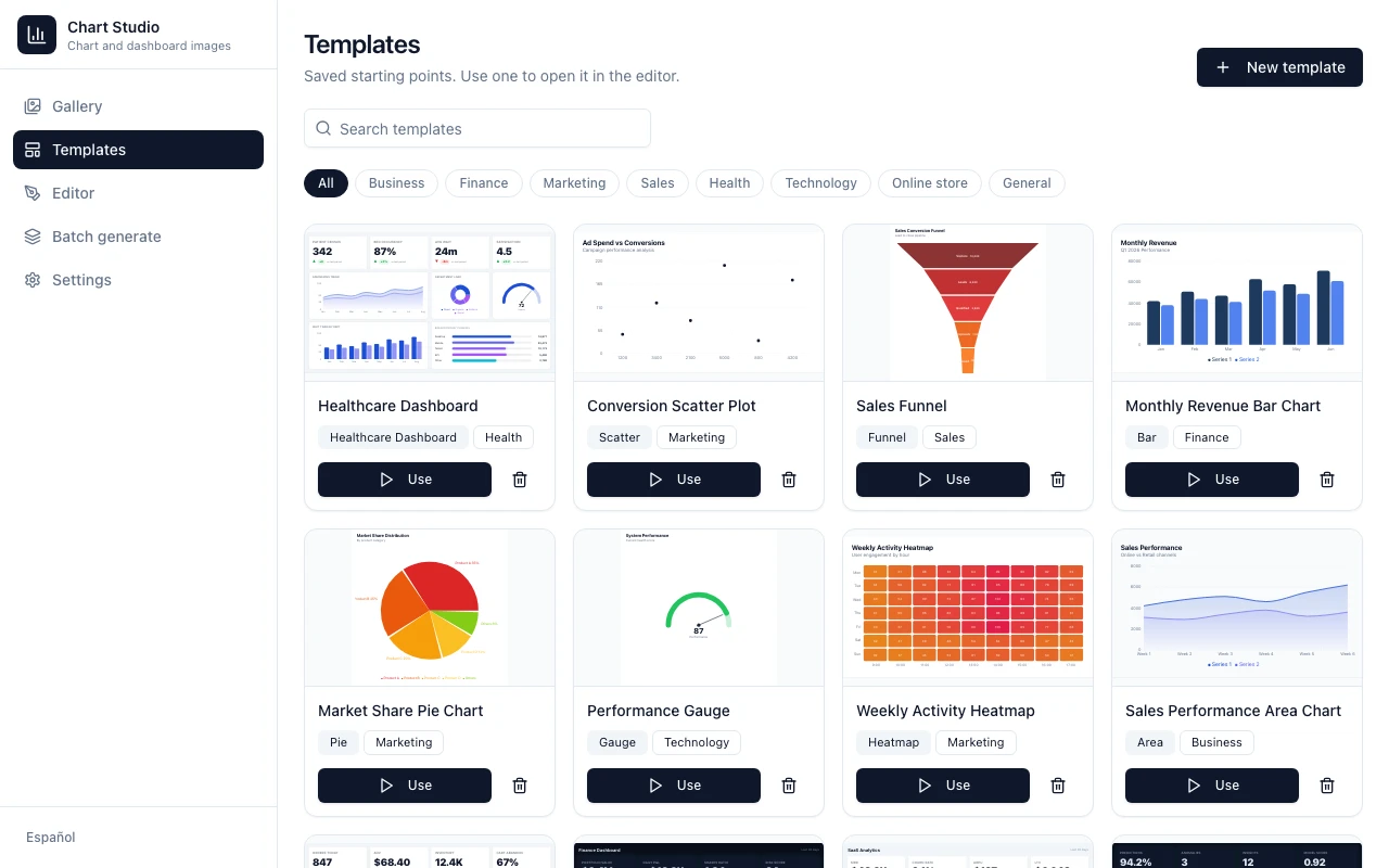 Transection Data Ui Stock Chart Image Generator Template | Ready to Use, No Code | Agent UI